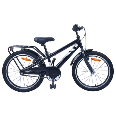 Børnecykel 18 tommer til 5-7 år gammel Sort