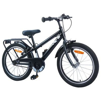 Børnecykel 20 tommer til børn i alderen 6-11 år Sort