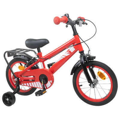 Børnecykel 14 tommer anbefalet til 3-5 år gammel Rød