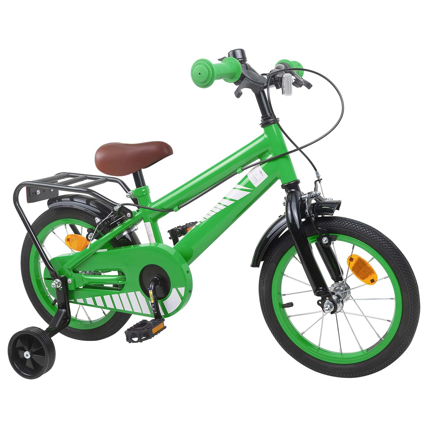 Børnecykel 14 tommer anbefalet til 3-5 år gammel Grøn