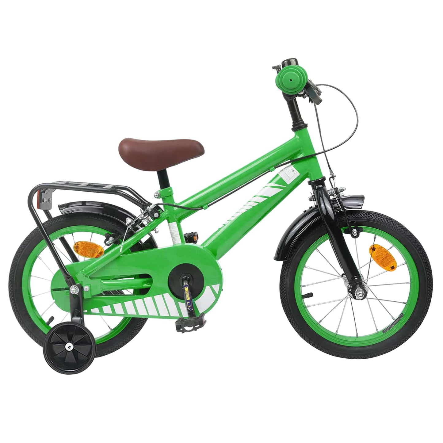 Børnecykel 14 tommer anbefalet til 3-5 år gammel Grøn