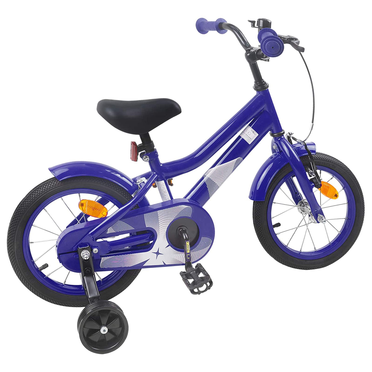 Børnecykel 14 tommer anbefalet til 3-5 år gammel Mørk blå