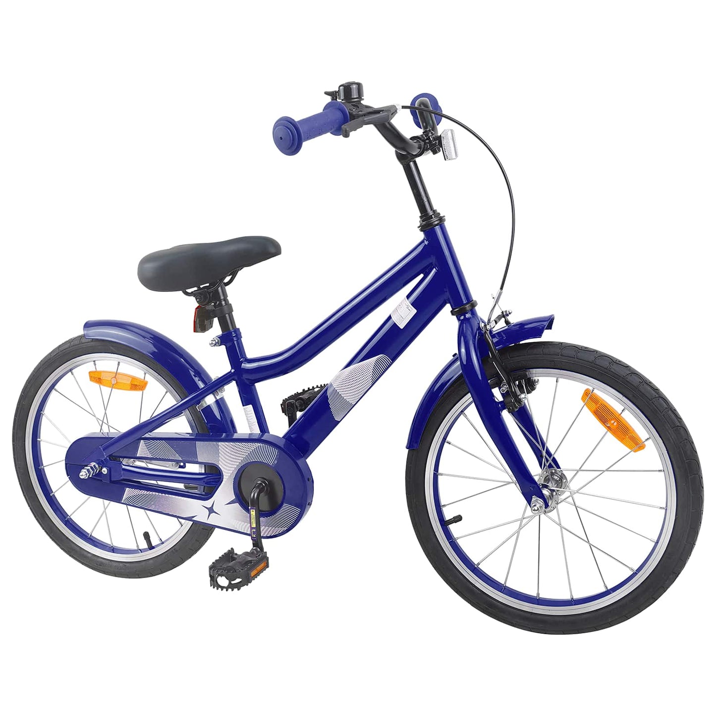 Børnecykel 18 tommer til 5-7 år gammel Mørk blå