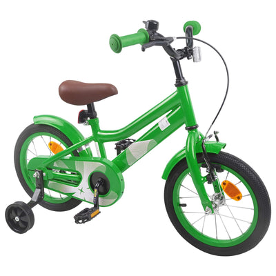 Børnecykel 12 tommer til 2-4 år gamle Grøn
