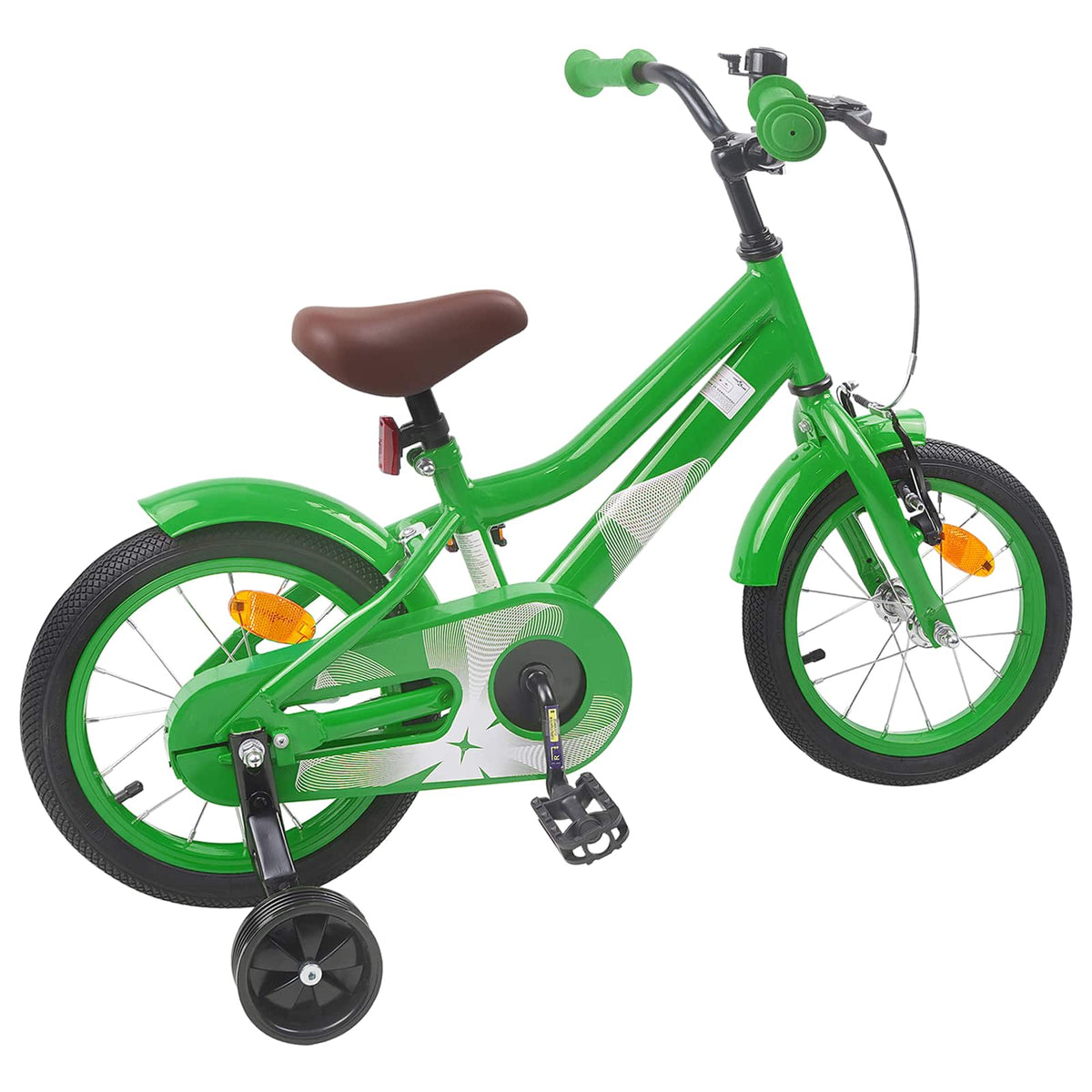 Børnecykel 14 tommer anbefalet til 3-5 år gammel Grøn
