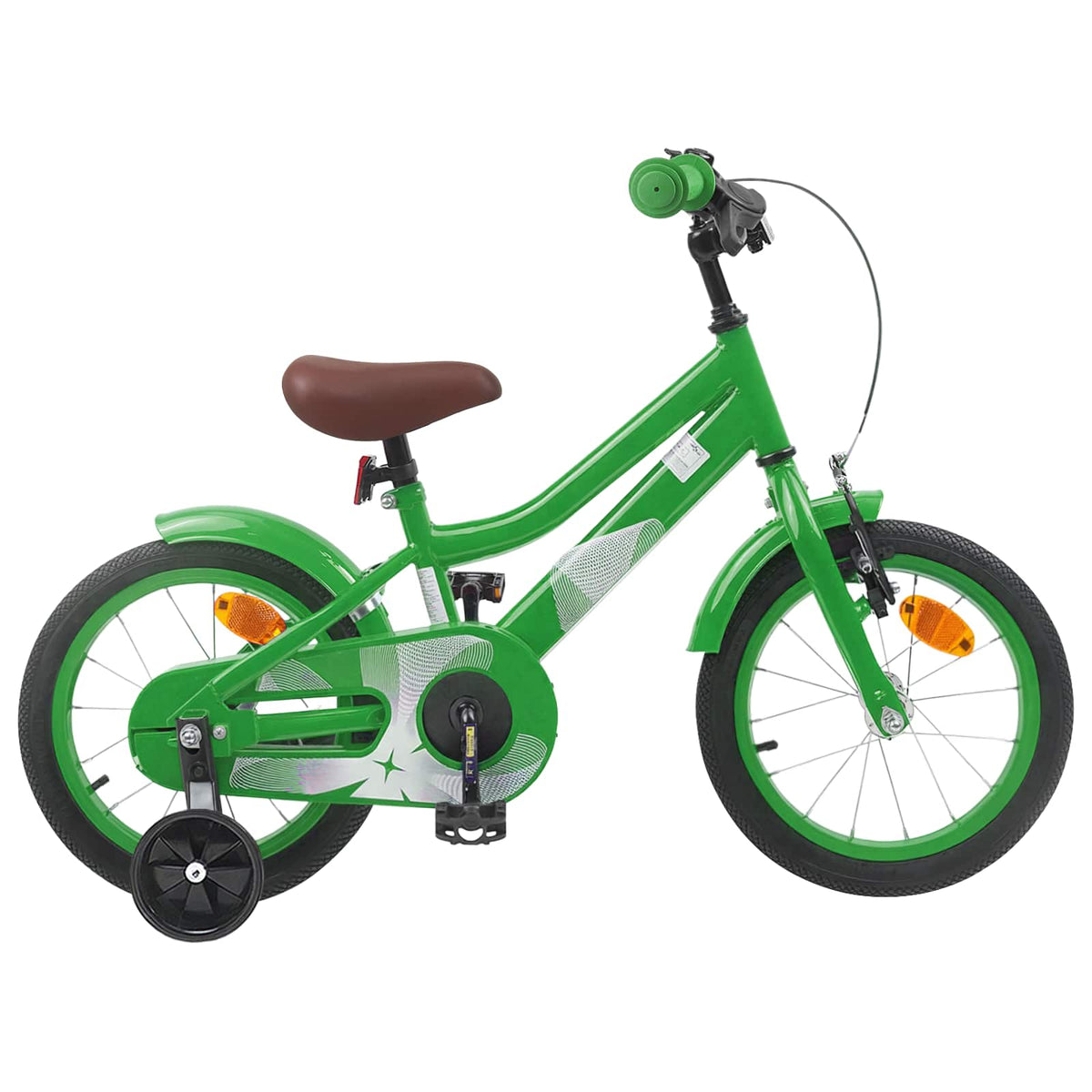 Børnecykel 16 tommer til 4-6 år gamle Grøn