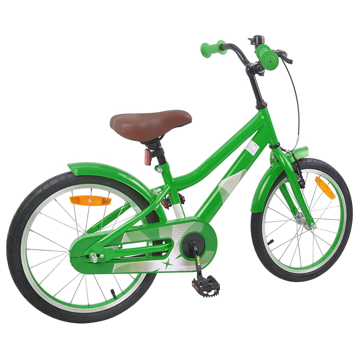 Børnecykel 18 tommer til 5-7 år gammel Grøn