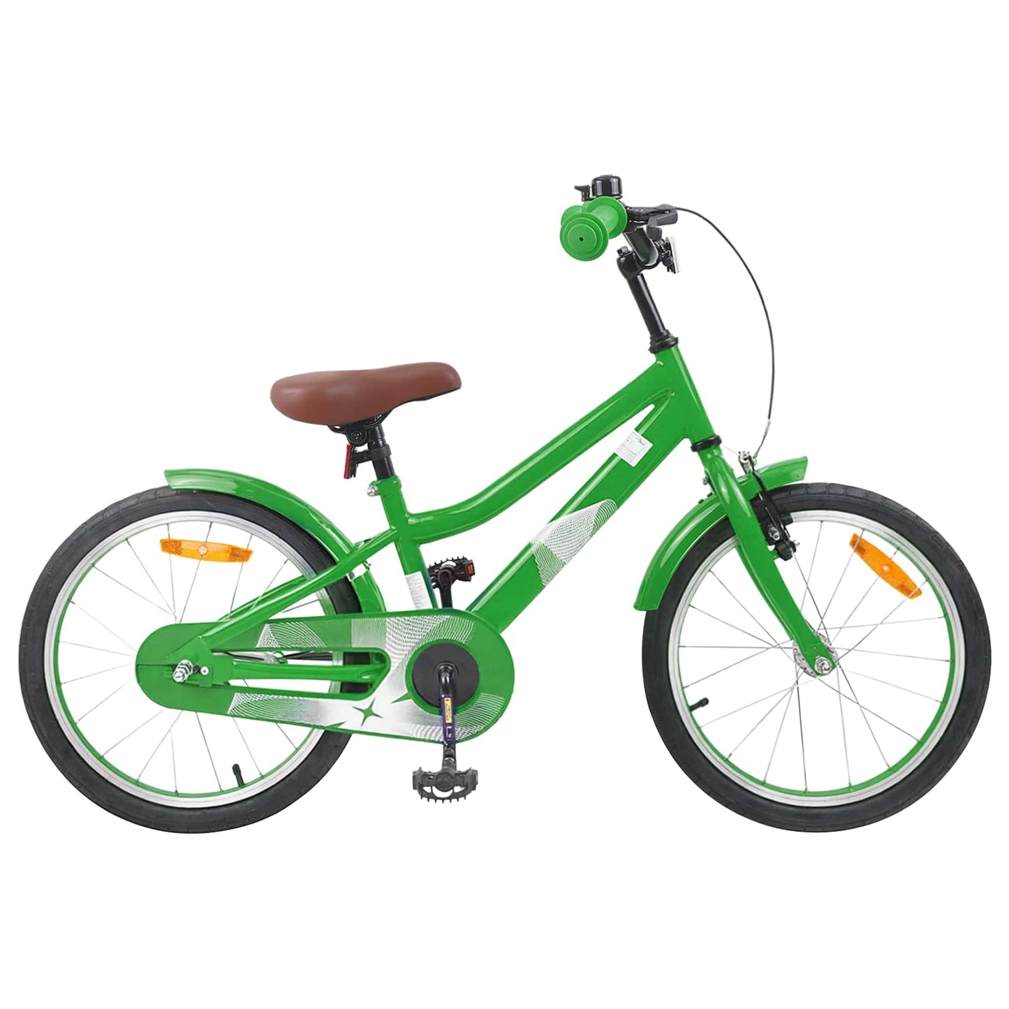 Børnecykel 18 tommer til 5-7 år gammel Grøn