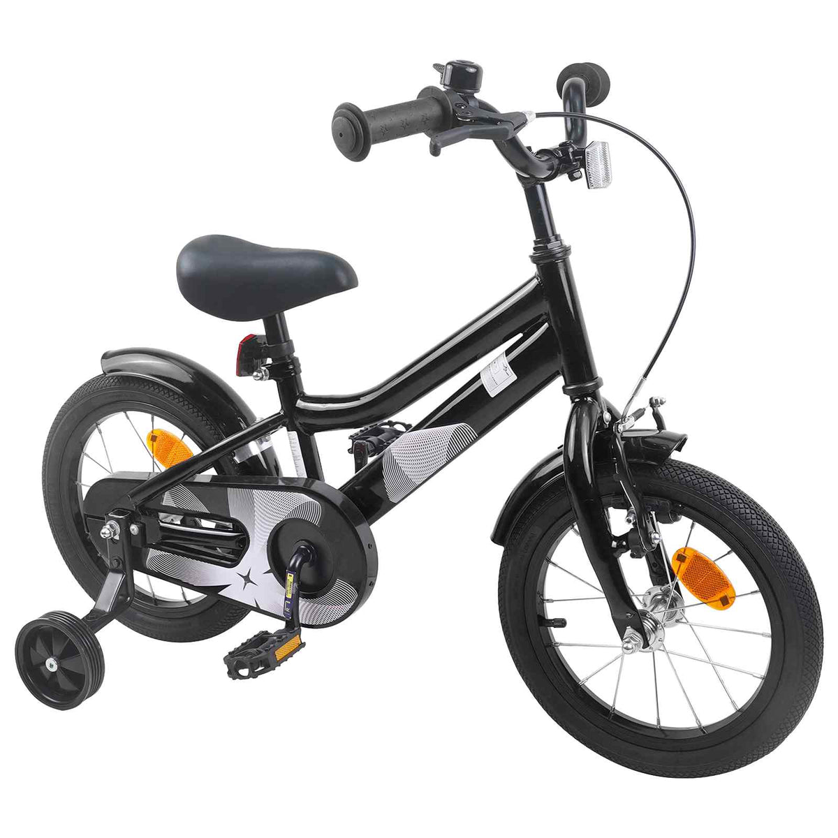 Børnecykel 16 tommer til 4-6 år gamle Sort