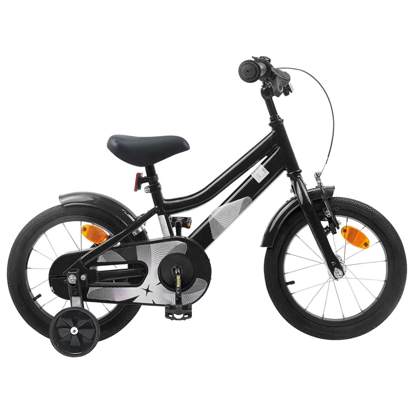 Børnecykel 16 tommer til 4-6 år gamle Sort