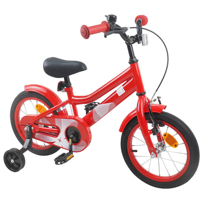 Børnecykel 14 tommer anbefalet til 3-5 år gammel Rød