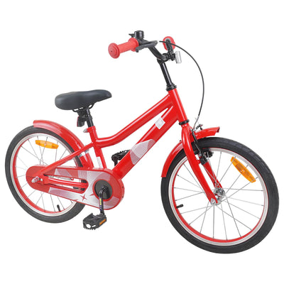 Børnecykel 18 tommer til 5-7 år gammel Rød