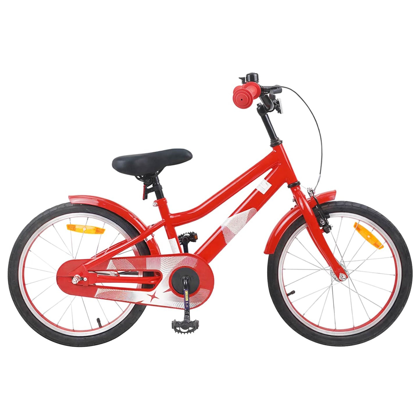 Børnecykel 18 tommer til 5-7 år gammel Rød