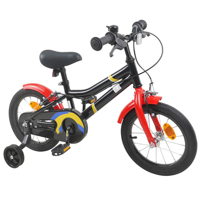 Børnecykel 16 tommer til 4-6 år gamle Sort rød