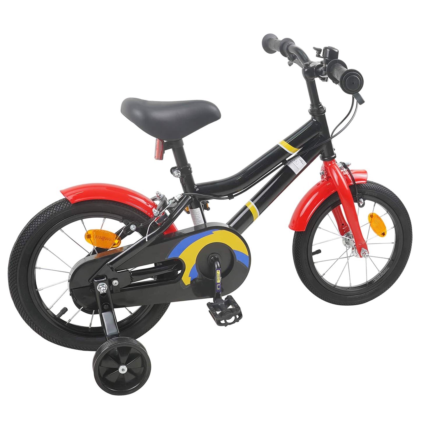 Børnecykel 16 tommer til 4-6 år gamle Sort rød