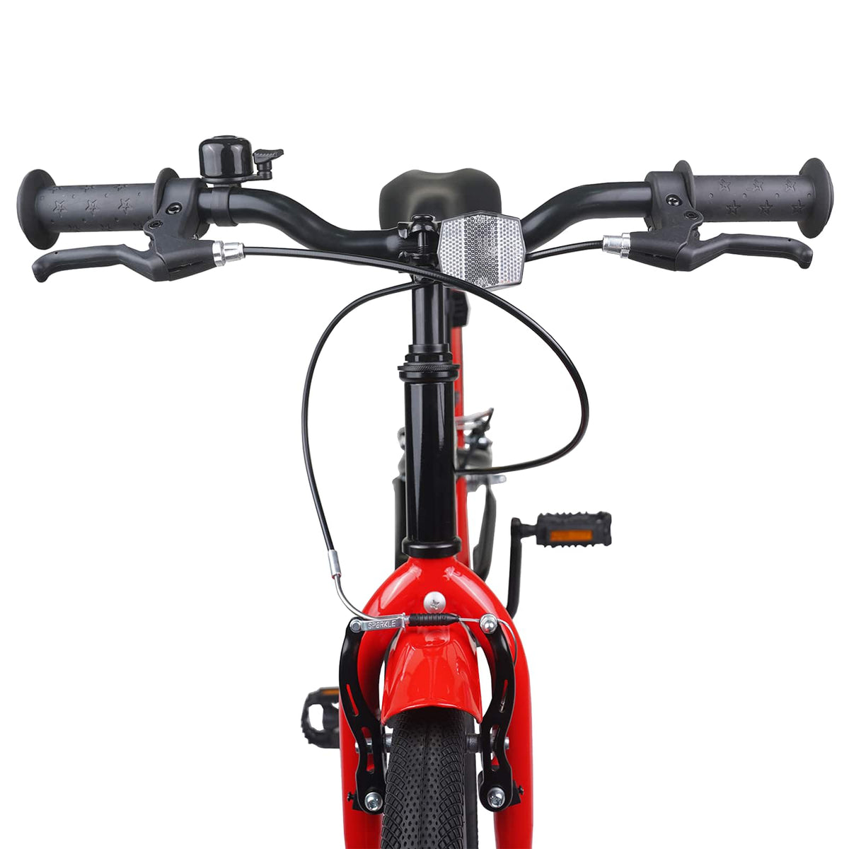 Børnecykel 20 tommer til børn i alderen 6-11 år Rød og Sort