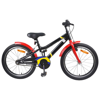 Børnecykel 20 tommer til børn i alderen 6-11 år Rød og Sort