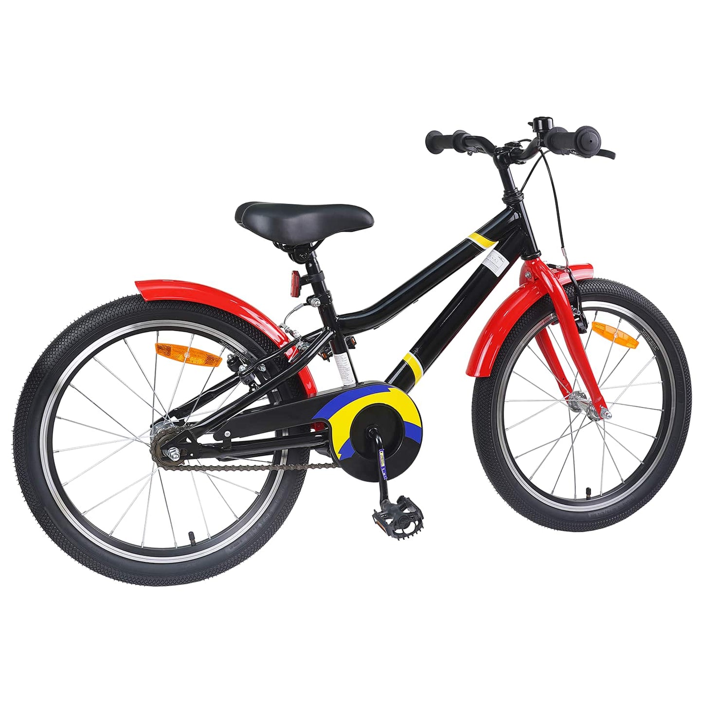 Børnecykel 22 tommer til 7-12 år gammel Rød og Sort