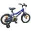 Børnecykel 12 tommer til 2-4 år gamle Blå og Sort
