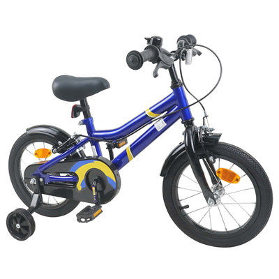 Børnecykel 14 tommer anbefalet til 3-5 år gammel Blå hvid