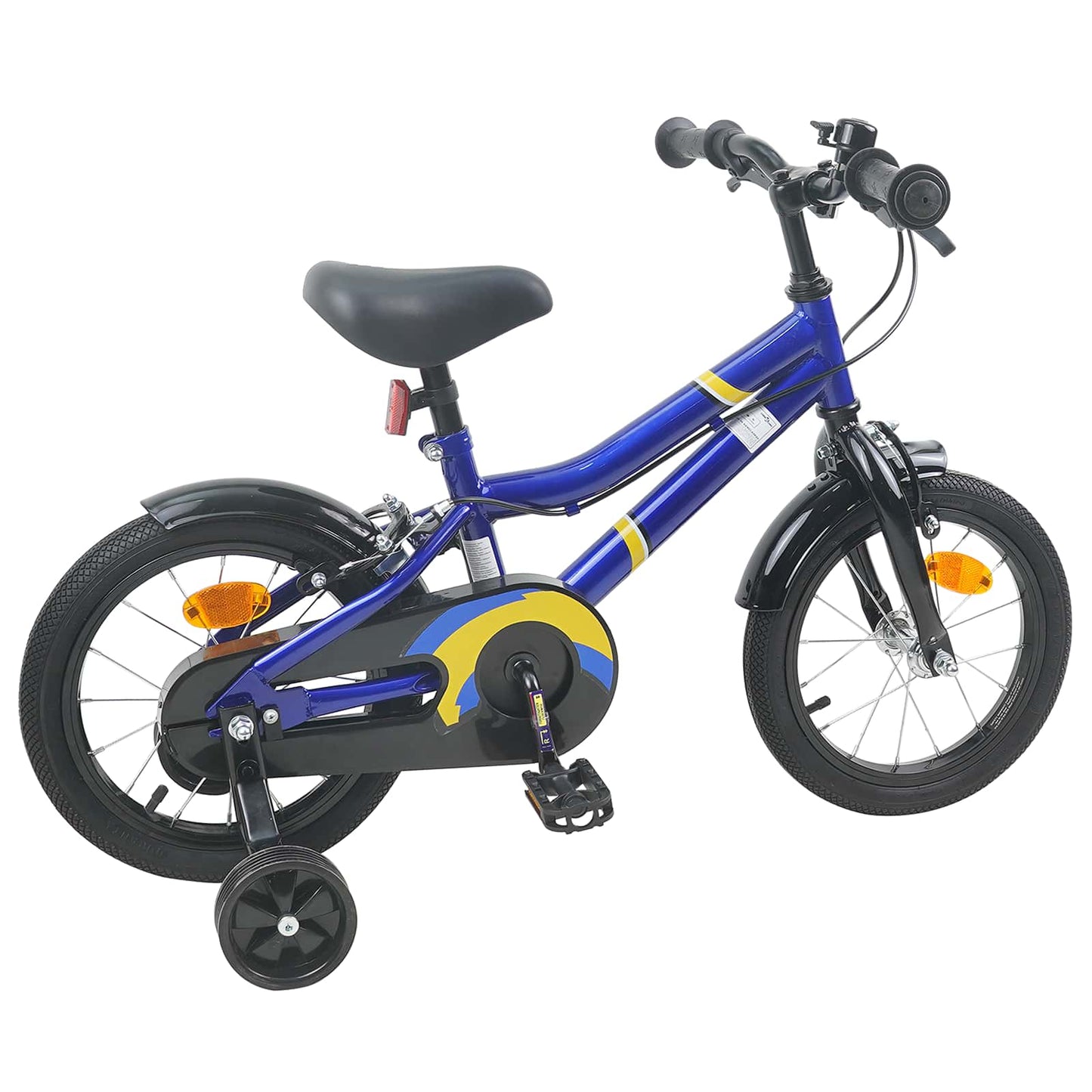 Børnecykel 14 tommer anbefalet til 3-5 år gammel Blå hvid