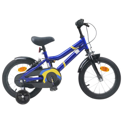 Børnecykel 14 tommer anbefalet til 3-5 år gammel Blå hvid