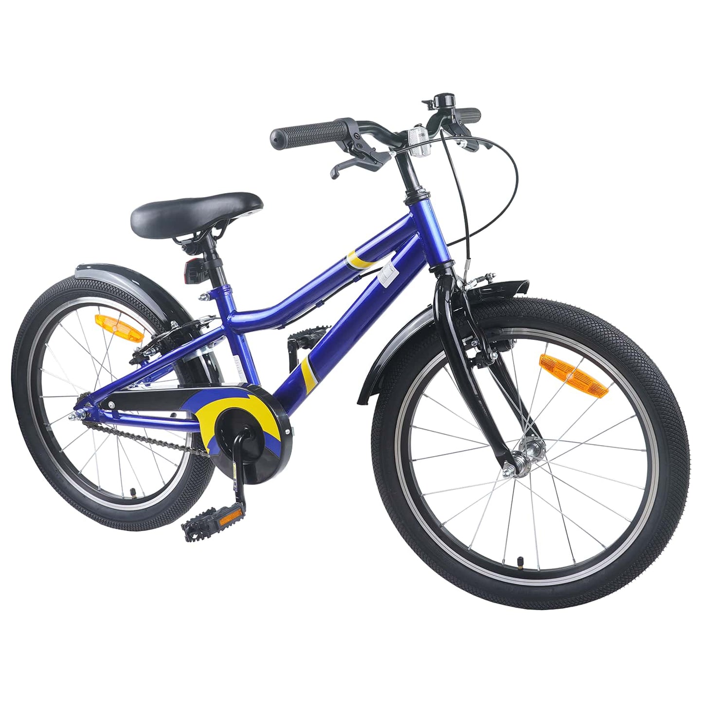 Børnecykel 20 tommer til børn i alderen 6-11 år Blå Sort