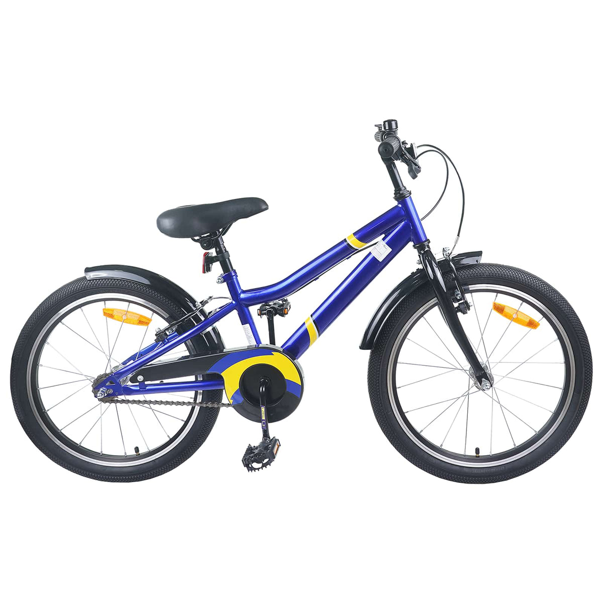 Børnecykel 24 tommer til 8-12 år Blå Sort