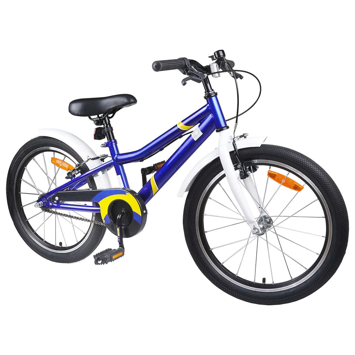 Børnecykel 20 tommer til børn i alderen 6-11 år Blå hvid