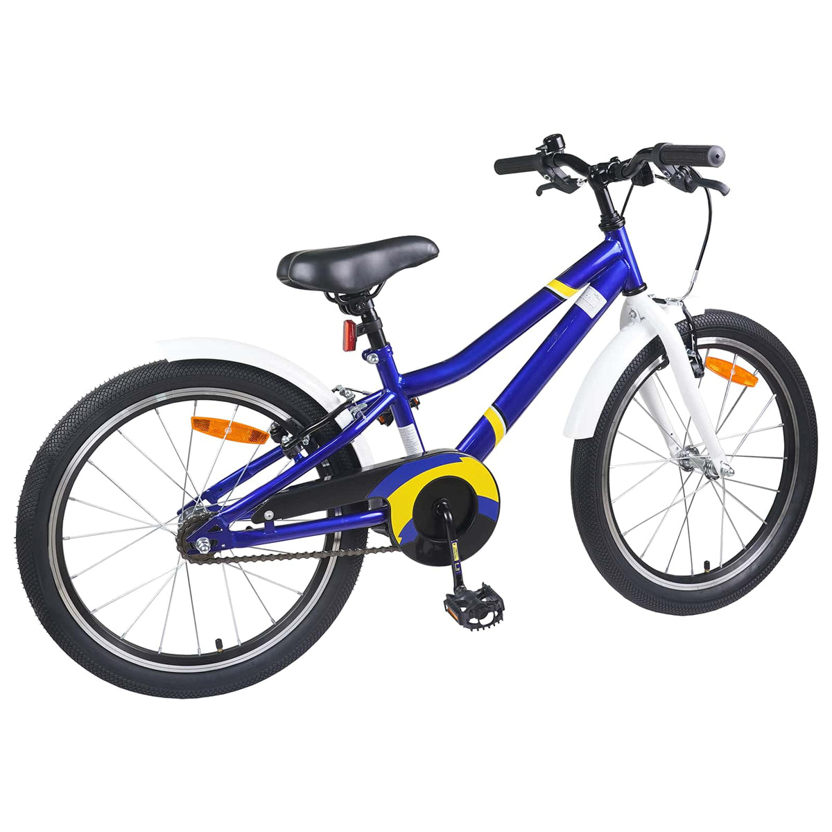 Børnecykel 20 tommer til børn i alderen 6-11 år Blå hvid