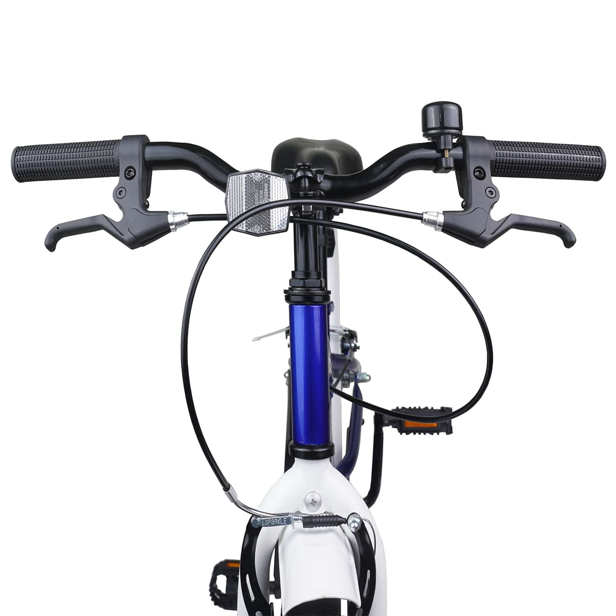 Børnecykel 22 tommer til 7-12 år gammel Blå hvid