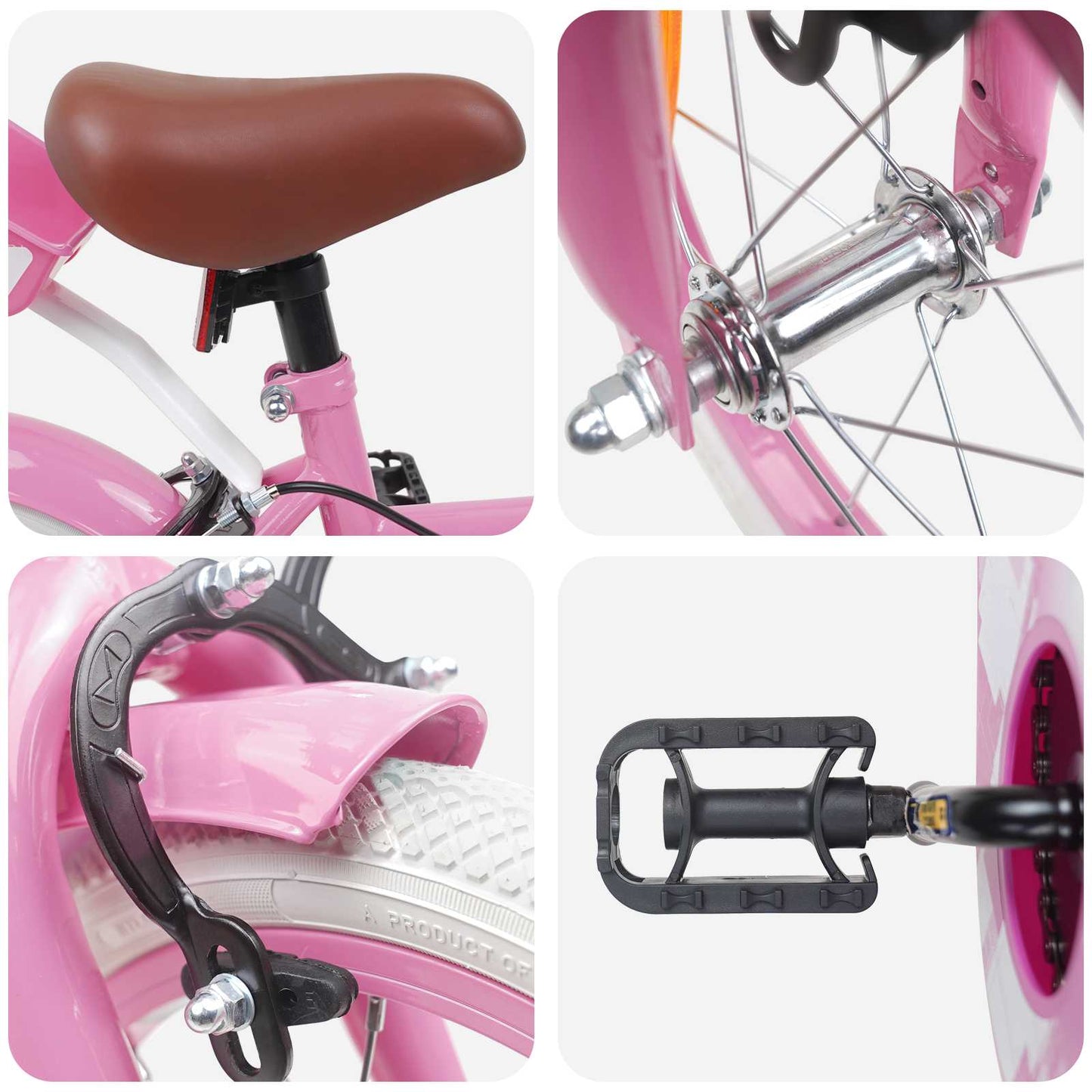 Børnecykel 14 tommer anbefalet til 3-5 år gammel Lys pink