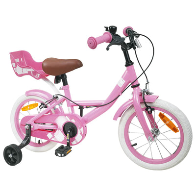 Børnecykel 16 tommer til 4-6 år gamle Lys pink