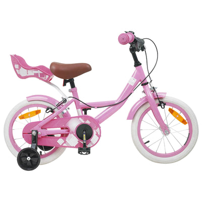 Børnecykel 16 tommer til 4-6 år gamle Lys pink