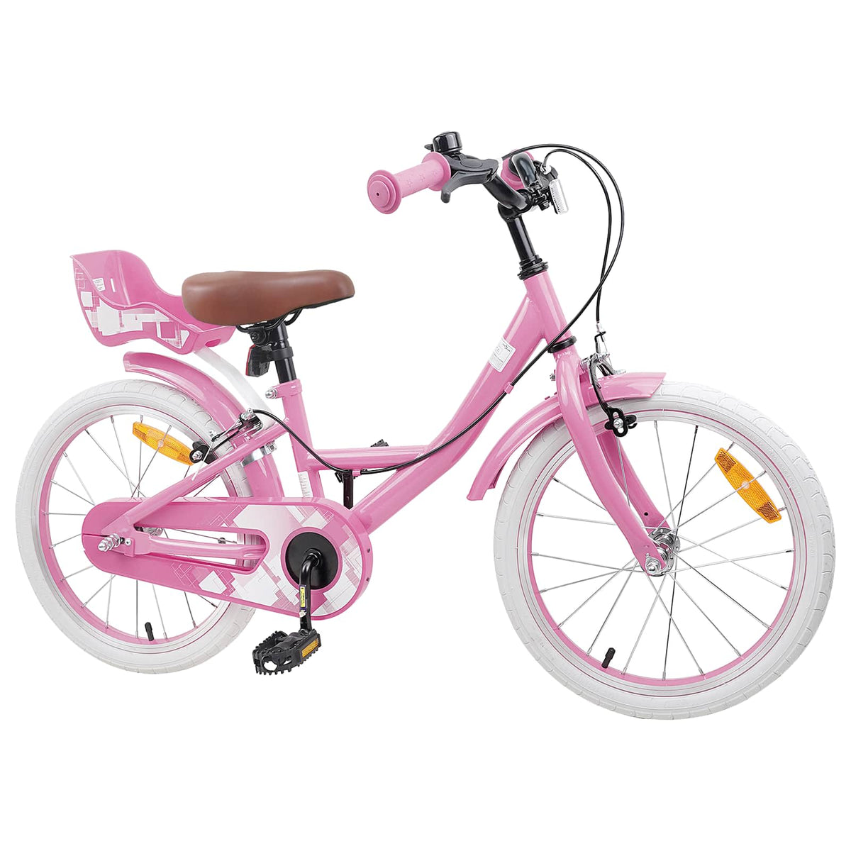 Børnecykel 18 tommer til 5-7 år gammel Lys pink