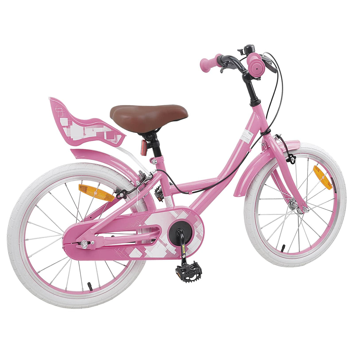 Børnecykel 18 tommer til 5-7 år gammel Lys pink