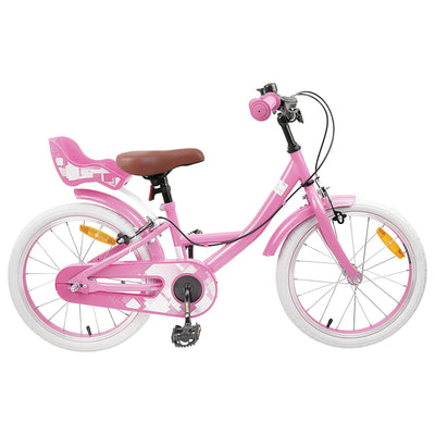 Børnecykel 18 tommer til 5-7 år gammel Lys pink