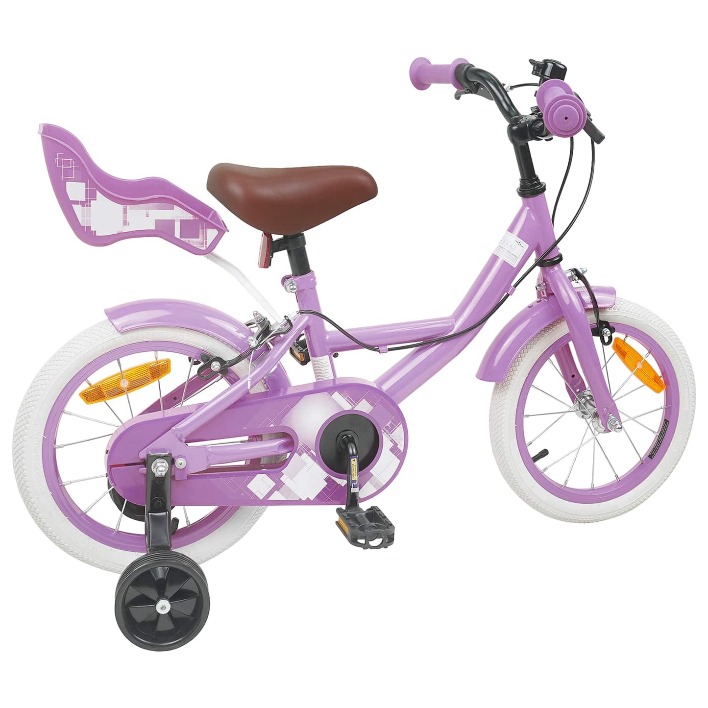 Børnecykel 12 tommer til 2-4 år gamle Lilla