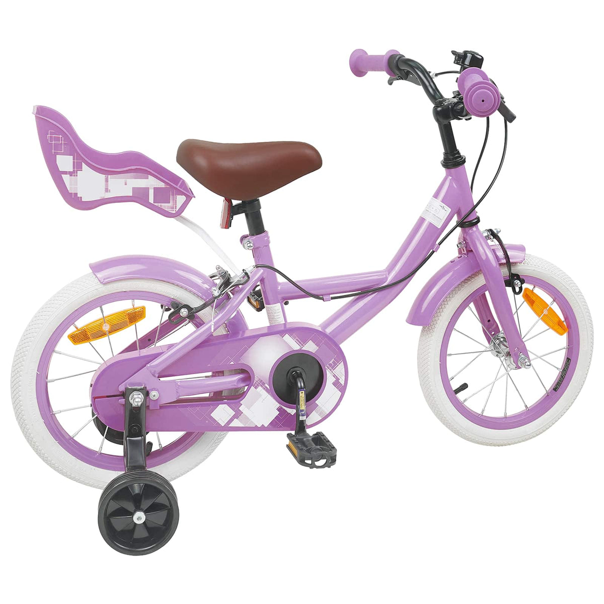 Børnecykel 14 tommer anbefalet til 3-5 år gammel Lilla
