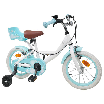 Børnecykel 14 tommer anbefalet til 3-5 år gammel Hvid