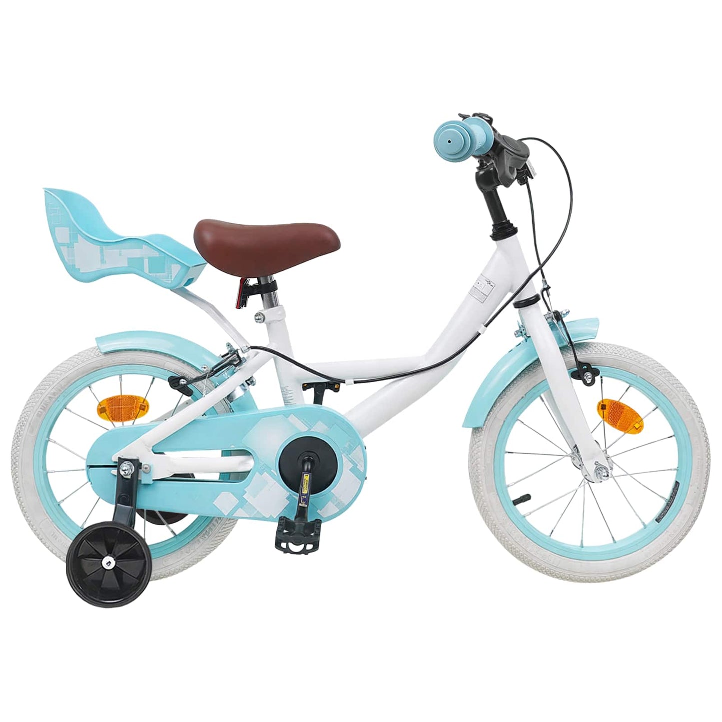 Børnecykel 14 tommer anbefalet til 3-5 år gammel Hvid
