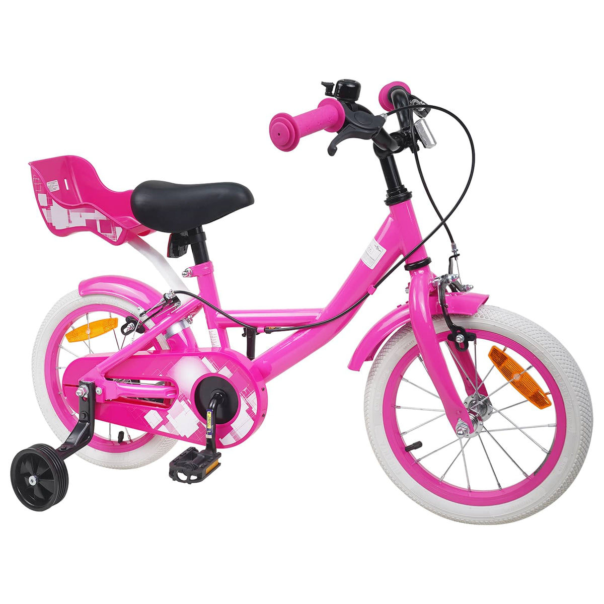 Børnecykel 12 tommer til 2-4 år gamle Lyserød