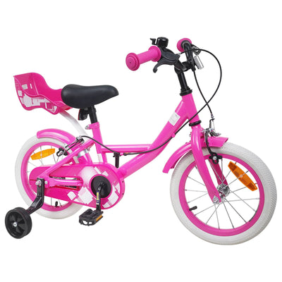 Børnecykel 14 tommer anbefalet til 3-5 år gammel Lyserød
