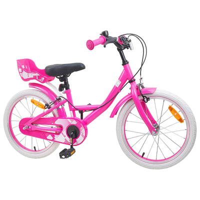 Børnecykel 18 tommer til 5-7 år gammel Lyserød