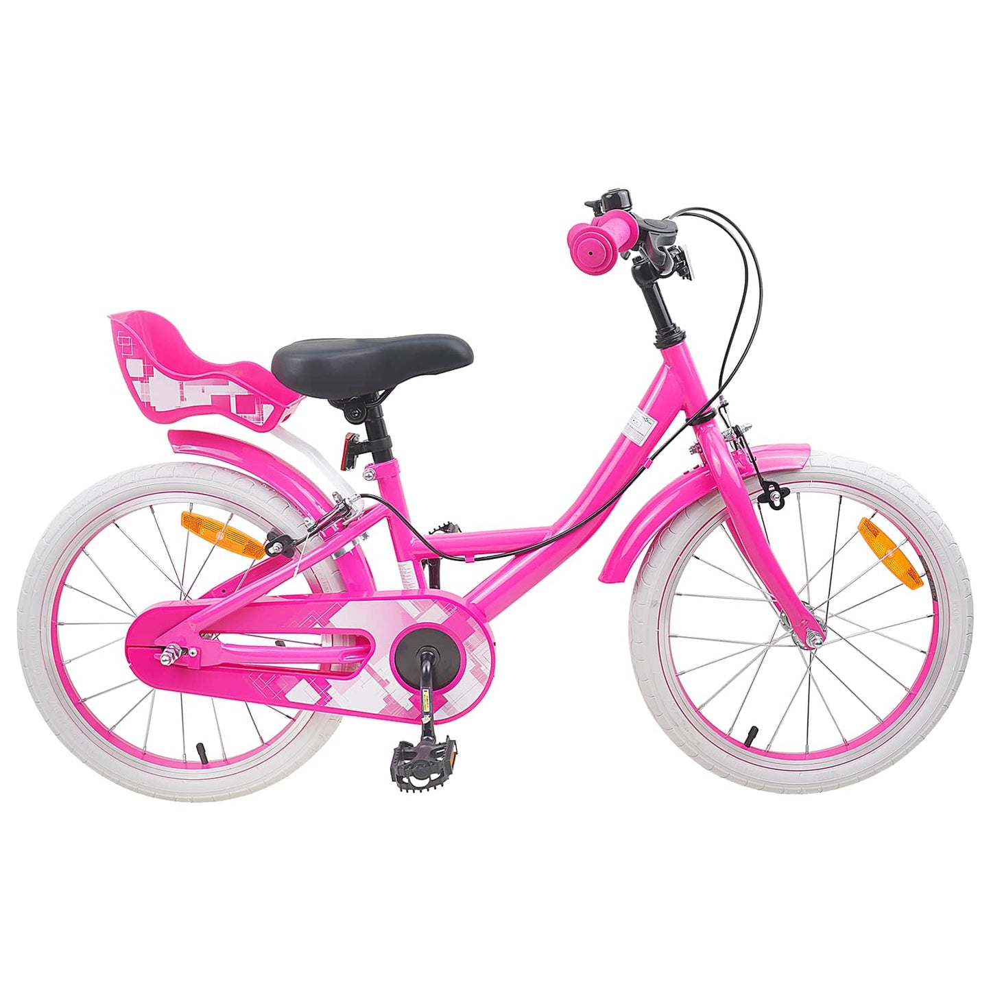 Børnecykel 18 tommer til 5-7 år gammel Lyserød