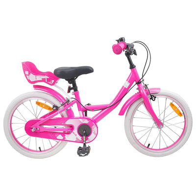 Børnecykel 18 tommer til 5-7 år gammel Lyserød
