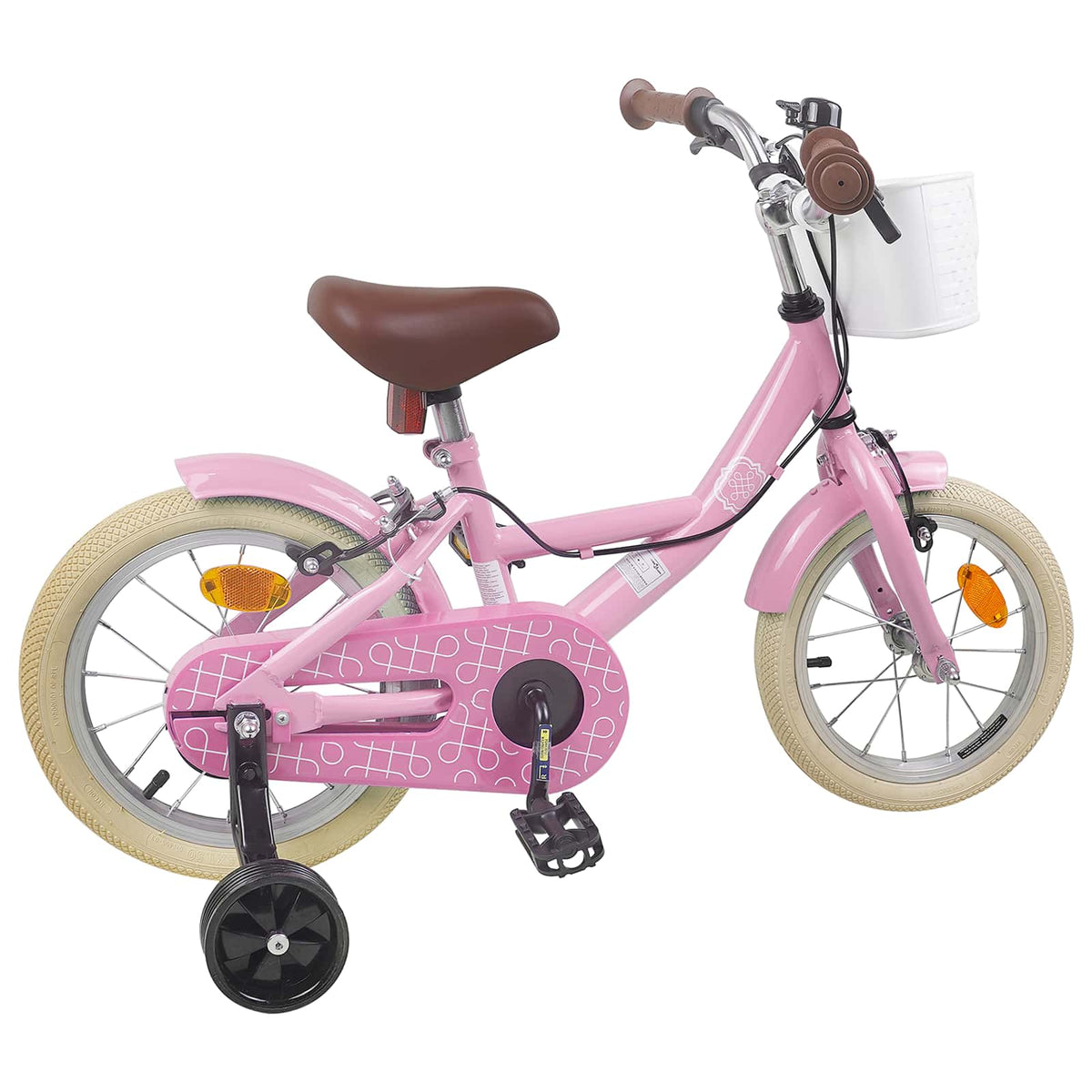 Børnecykel 16 tommer til 4-6 år gamle Lys pink