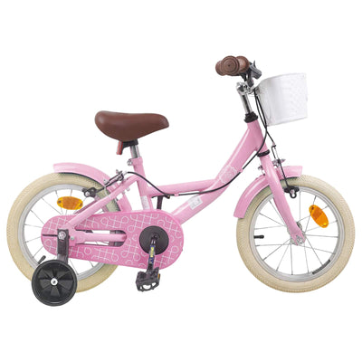 Børnecykel 16 tommer til 4-6 år gamle Lys pink
