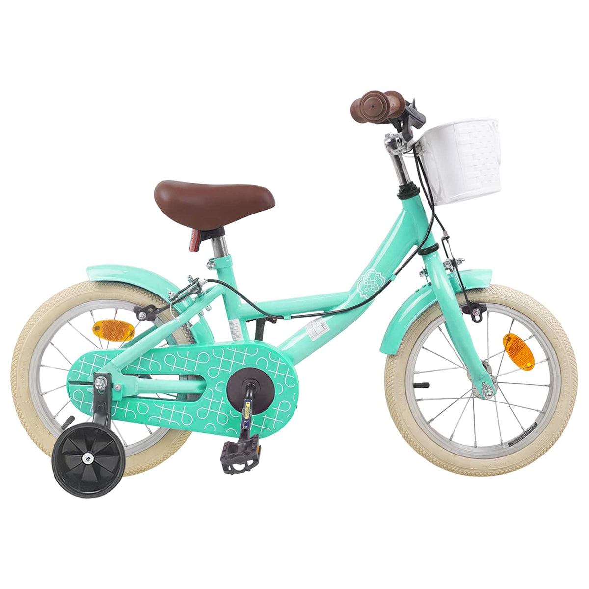 Børnecykel 14 tommer anbefalet til 3-5 år gammel Havgrøn