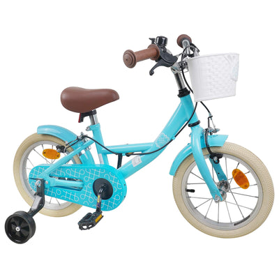 Børnecykel 16 tommer til 4-6 år gamle Lyseblå